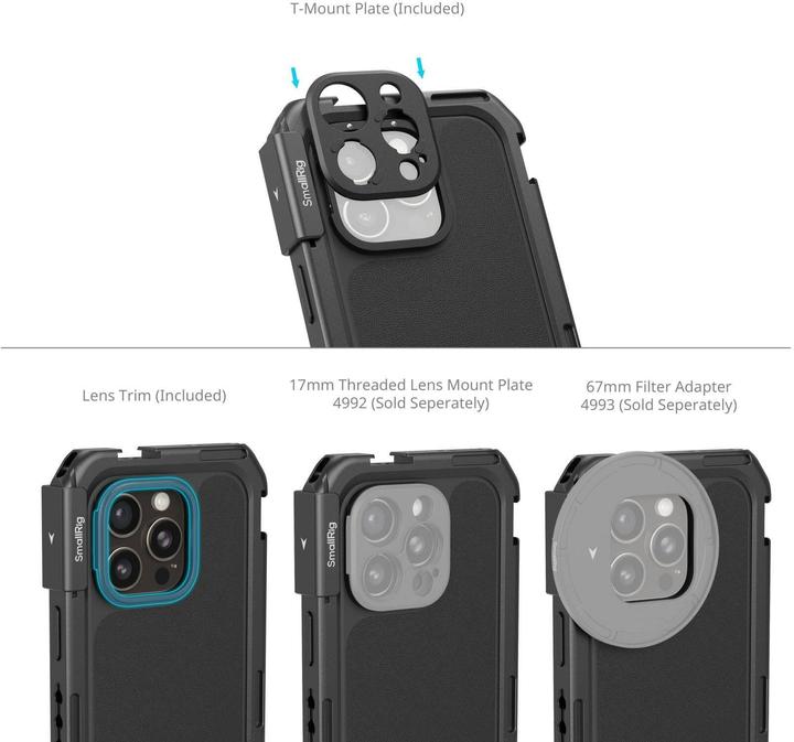 Actual product image SmallRig Mobile Dual Handheld Kit for iPhone 16 Pro Max (Cage)