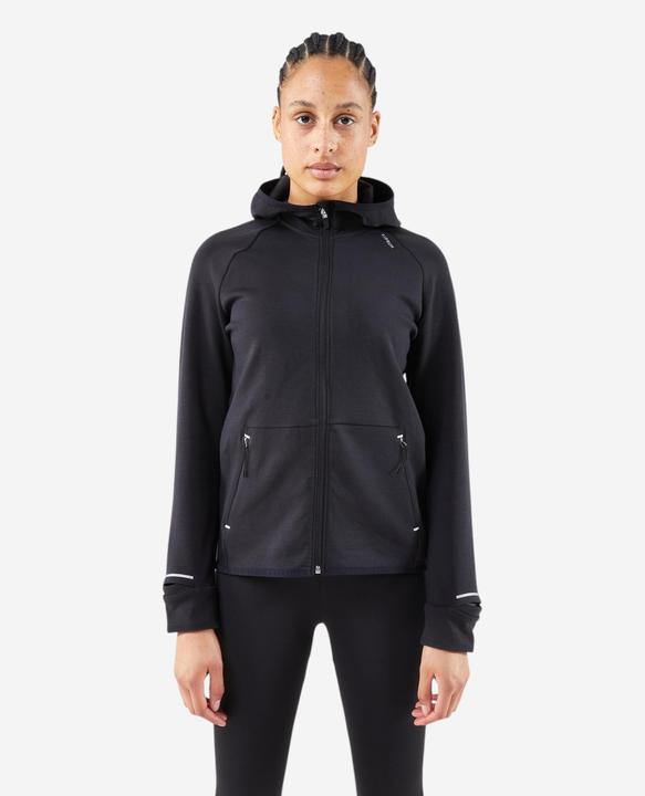 Kiprun Laufjacke Damen warm - Run 500 Warm schwarz