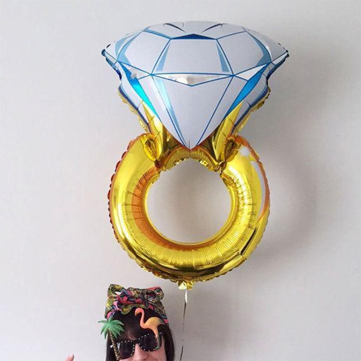 Immagine prodotto Ueli Express Pallone in foil XXL con anello a diamante 110 cm (1 x)