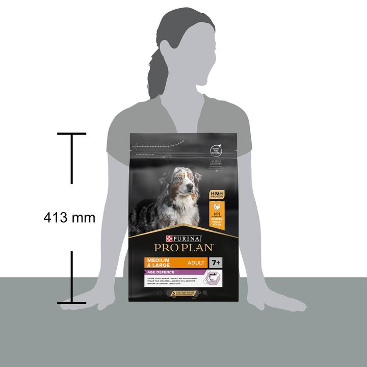 Image du produit Pro Plan Chien de taille moyenne et grande adulte 7+ Poulet (Adulte, 1 pcs, 3000 g)