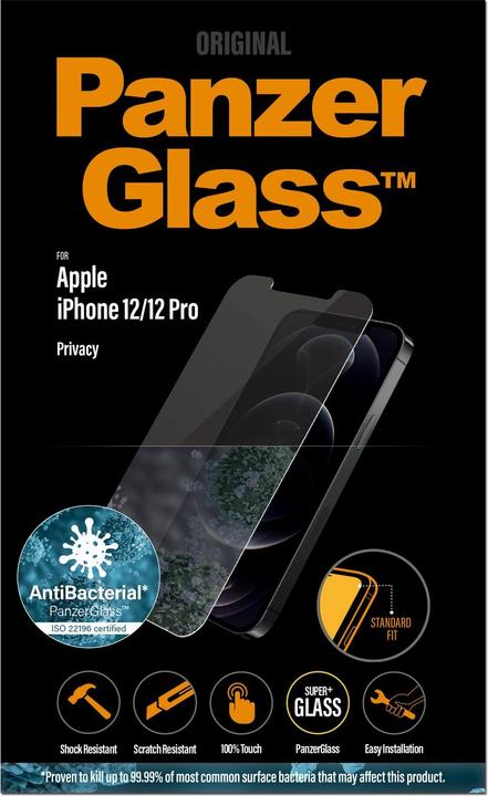 Immagine prodotto PanzerGlass Protezione dello schermo Privacy (1 Pezzo/i, Apple iPhone 12, Apple iPhone 12 Pro)