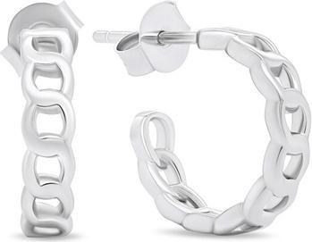 Produktbild Brilio Silver - Modern round earrings made of silver EA368W