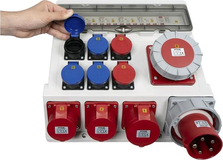 Produktbild Ekström Stromverteiler (6 x, CEE, Typ 25, Typ 23)