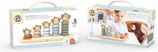 Immagine prodotto NICI SP1003 Famiglia di scimmie giocattolo impilabile 25,7x84x13,10cm