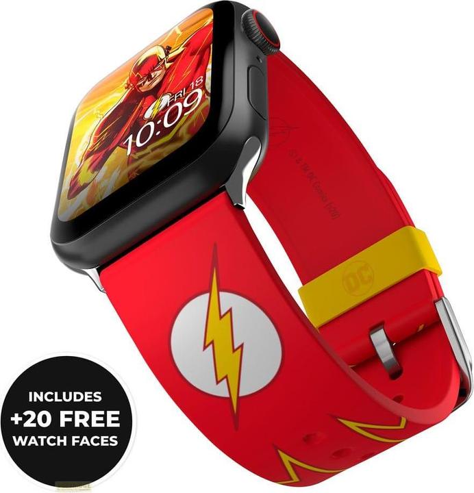Immagine prodotto Moby Fox Bracciale DC per smartwatch Logo The Flash (Resistente al sudore e ai raggi UV, Silicone di alta qualità)