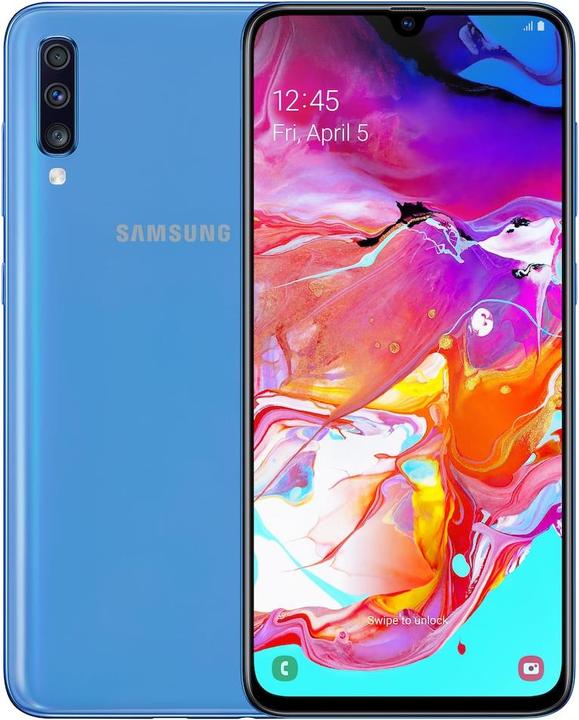 Produktbild Samsung Galaxy A70 (128 GB, Blue, 6.70", Dual SIM + SD, 32 Mpx, 4G)