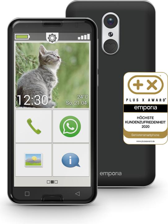 Image du produit Emporia Intelligent 3 (16 Go, Noir, 5.50", SIM simple, 13 Mpx, 4G)