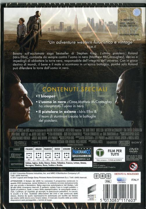 Immagine prodotto La Torre Nera (DVD) (DVD, 2017, Inglese, Francese, Italiano, Russo, Ucraino)