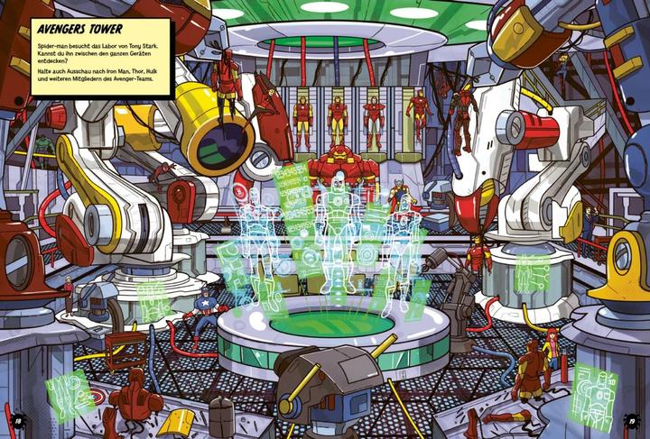 Immagine prodotto Marvel: Wo ist Spider-Man? Das grosse Wimmelbuch (Tedesco, Meraviglia, Constanze Steindamm, 2024)