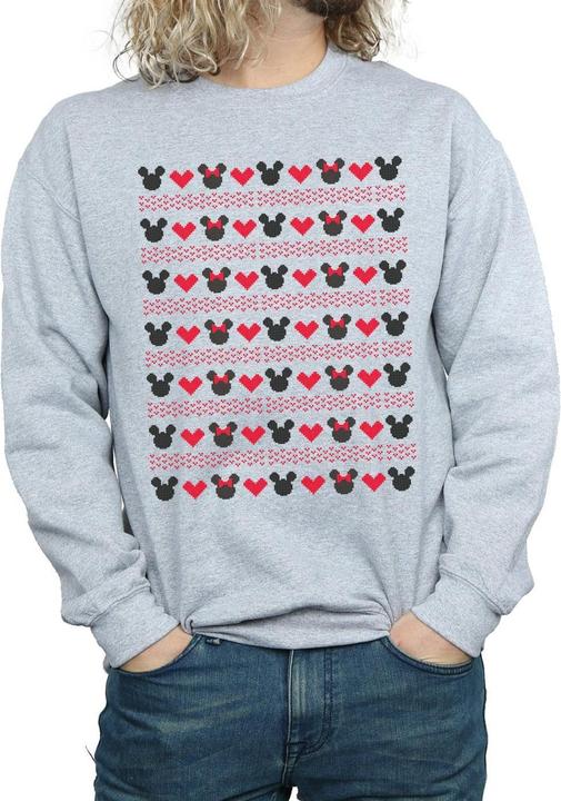 Image du produit Disney - Sweat MICKEY AND MINNIE CHRISTMAS HEARTS - Homme (XL)