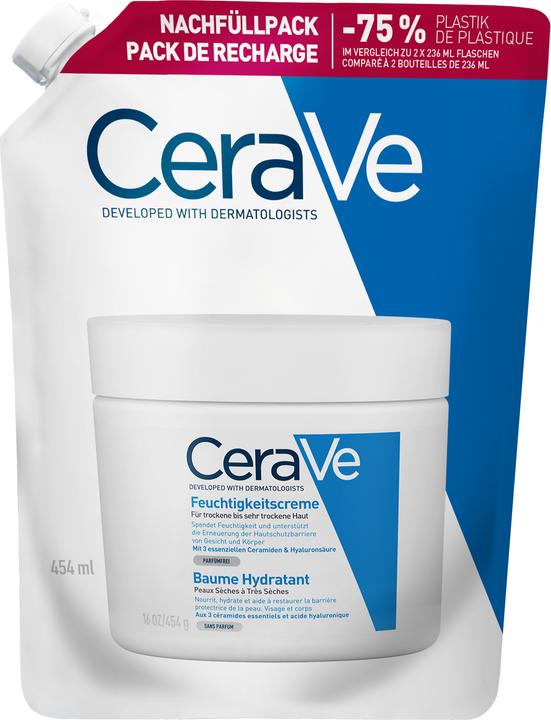 Image du produit CeraVe Moist Cream refill anglais français (Lait pour le corps, 473 ml)