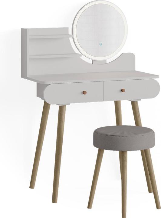 Actual product image Vicco Edda with stool and lighting (80 x 40 x 121 cm)