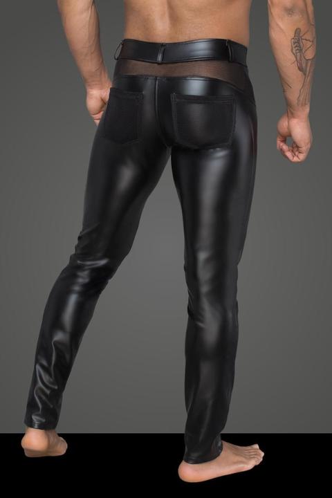 Produktbild Noir Handmade Hose Powerwetlook / 3D-Netz (L)
