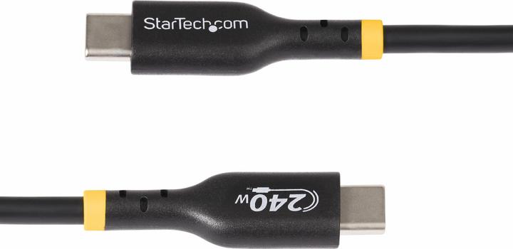 Image du produit StarTech com USB2EPR1M, 1 m, USB C, USB C, USB 2.0, 480 Mbit/s, Noir (1 m, USB 2.0, 240 W)