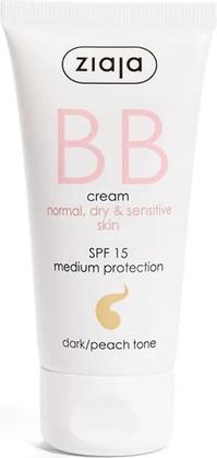 Immagine prodotto Ziaja BB Cream per pelli normali, secche e sensibili - Tonalità scura/pesca 50ml