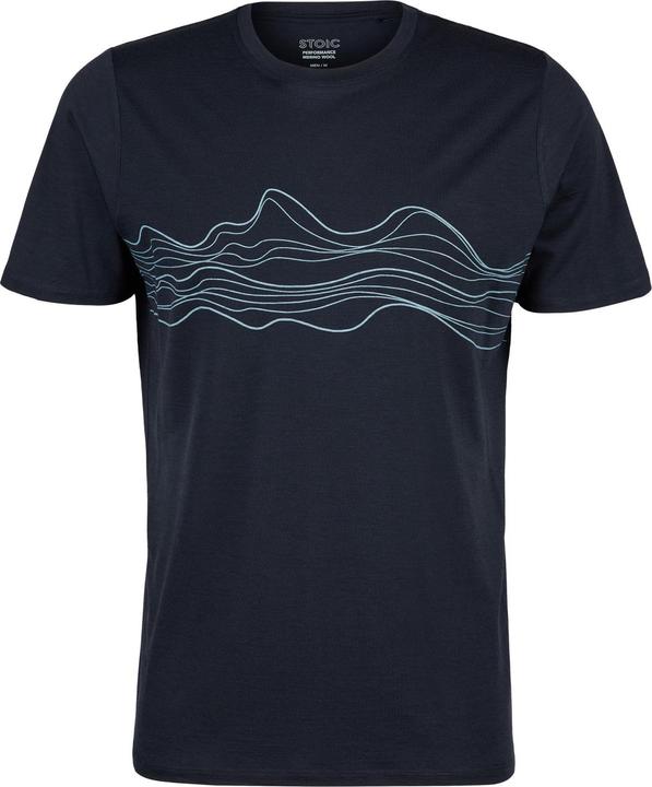 Actual product image Stoic Merino155 LaholmSt. Print T-Shirt Lines (5XL)