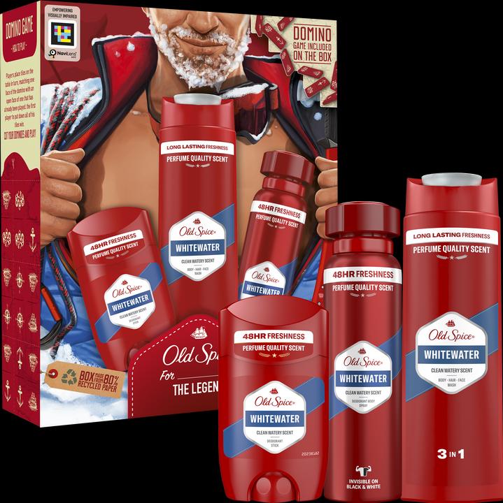 Immagine prodotto Old Spice Set Whitewater (Getto vaporizzato, 150 ml)