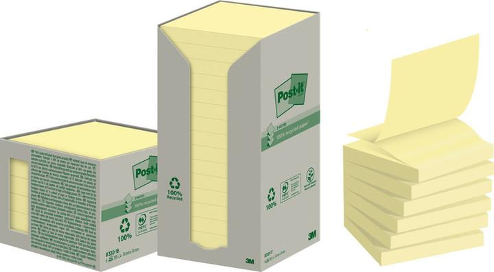 Produktbild Post-it Recycling Z-Notes (76 x 76 mm)