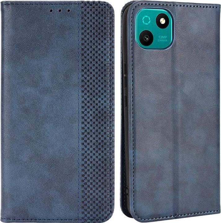 Actual product image Cover-Discount Wiko T10 - Stand Flip Case Cover blue (Wiko T10)