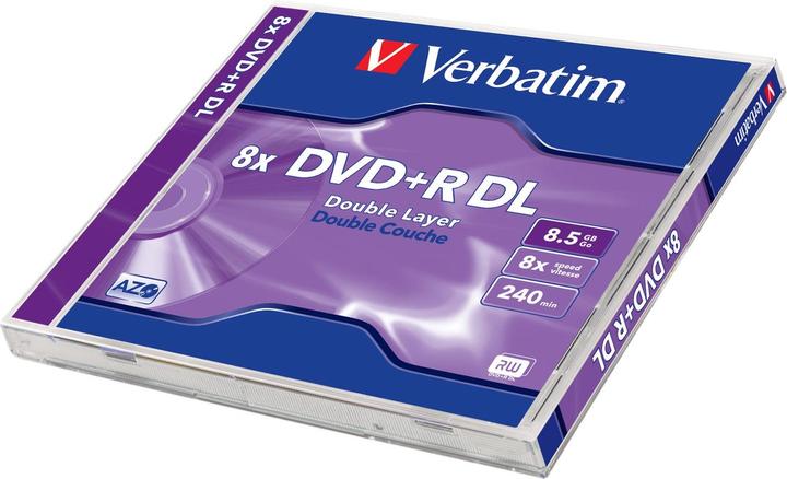 Actual product image Verbatim DVD+R Double Layer 8x Speed, Jewel Case, 8,5GB (1 x)