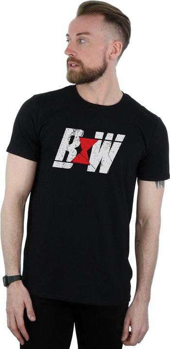 Immagine prodotto Black Widow Movie Initial Logo Maglietta Uomo (XL)