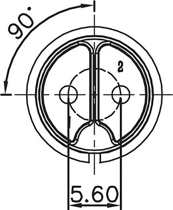 Actual product image Lumberg 0251 02 Circular plug connector Plug, straight Total number of poles: 2 1 pc.