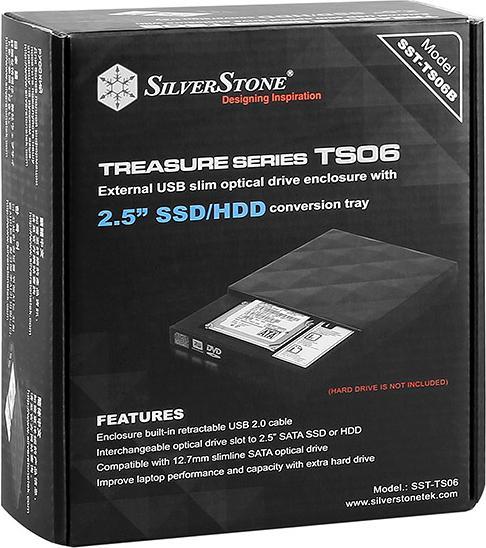 Actual product image Silverstone SST-TS06 drive enclosure