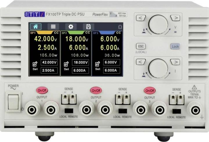 Aim TTi FX100TP Labornetzgerät, einstellbar 0 - 42 V 1 mA - 6 A 246 W fernsteu