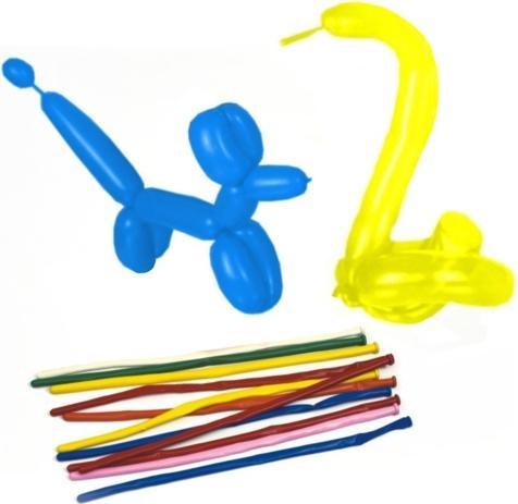 Produktbild Papstar Modellierballons farbig sortiert Maxi Maxi