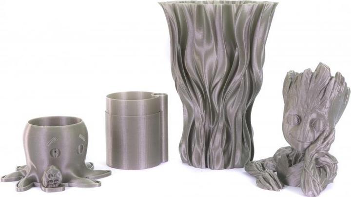 Actual product image Prusa Prusament PLA Pearl Mouse 1kg (PLA, 1.75 mm, 1000 g, Silver, Grey)