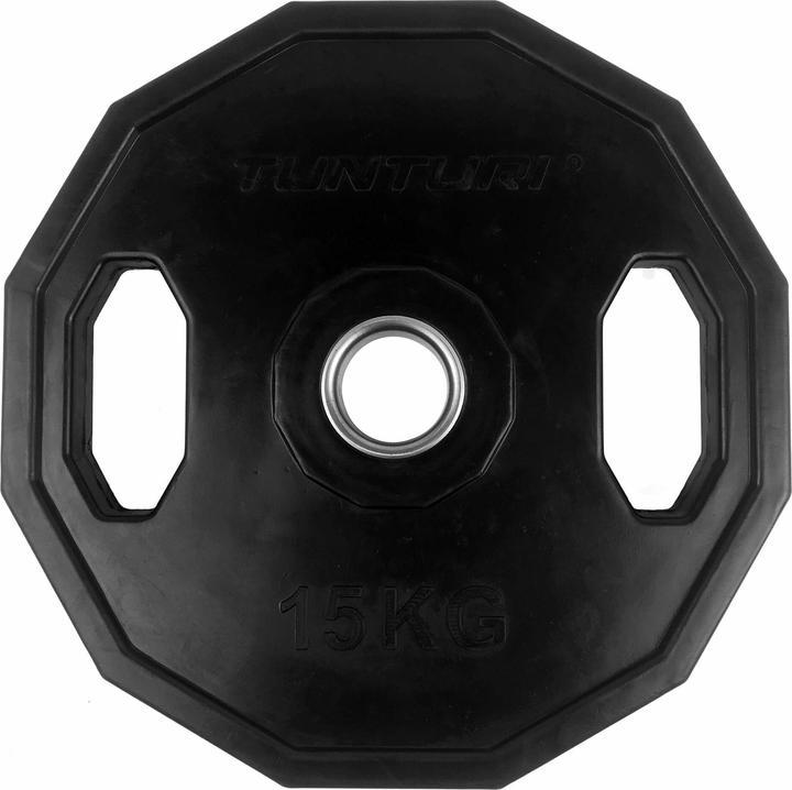 Immagine prodotto Tunturi Gummierte 15 kg Hantelscheibe 50 mm (1 x 15 kg)