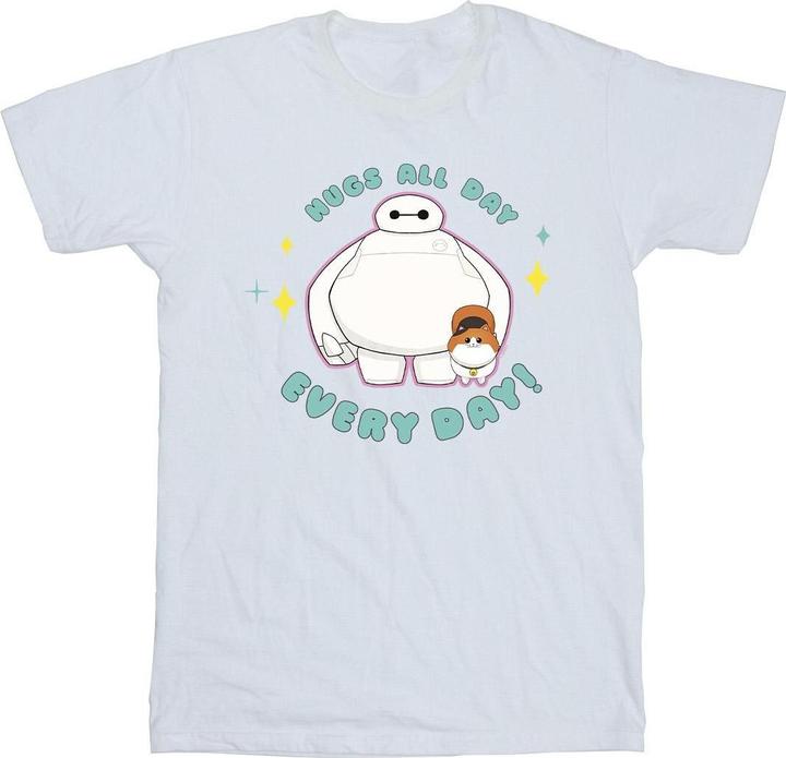 Immagine prodotto Disney Big Hero 6 Baymax Hugs Everyday Maglietta Ragazze (140, 146)