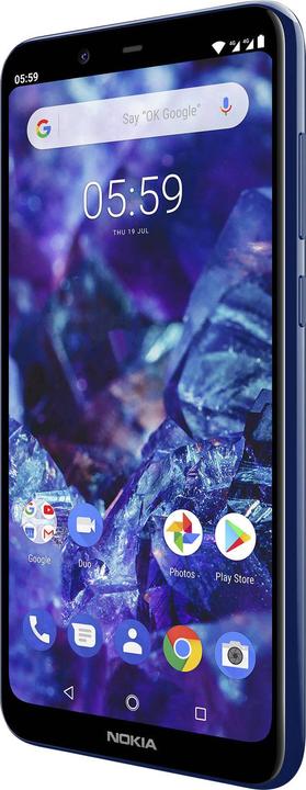 Actual product image Nokia 5.1 Plus (32 GB, Midnight Gloss Blue, 5.86", Hybrid Dual SIM, 13 Mpx, 4G)