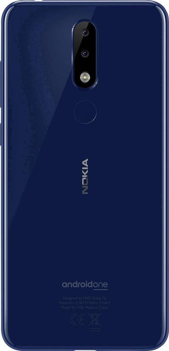 Actual product image Nokia 5.1 Plus (32 GB, Midnight Gloss Blue, 5.86", Hybrid Dual SIM, 13 Mpx, 4G)