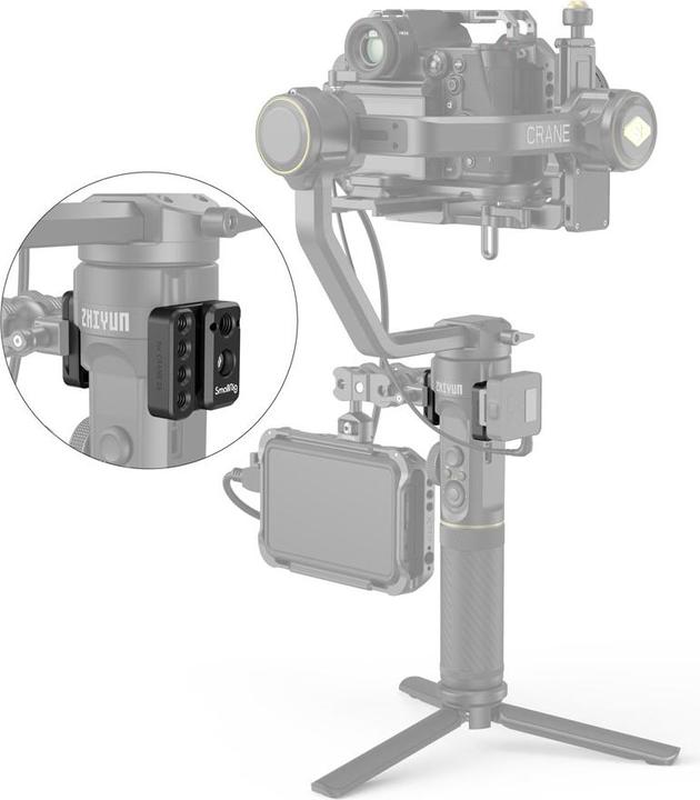 Immagine prodotto SmallRig Piastra di montaggio laterale per stabilizzatore portatile ZHIYUN CRANE 2S 2995 (Staffa di montaggio)