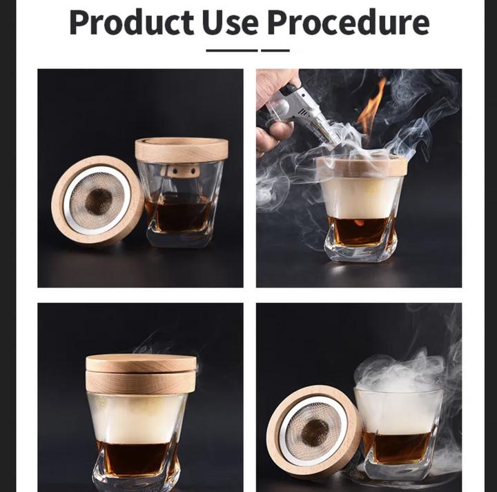 Produktbild PhoneLook Cocktail Smoker Kit mit Heater sowie premium Wood 4 sorten für smoking Whiskey & Bourbon