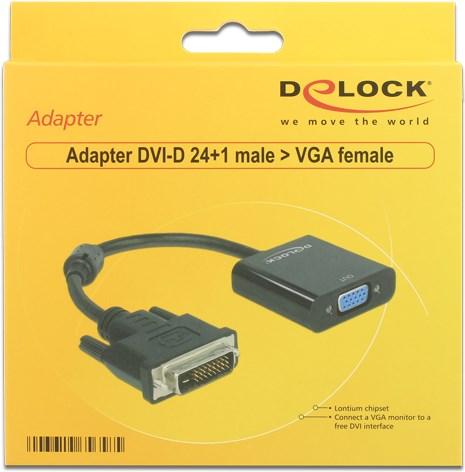 Produktbild Delock DVI zu (VGA, 16 cm)