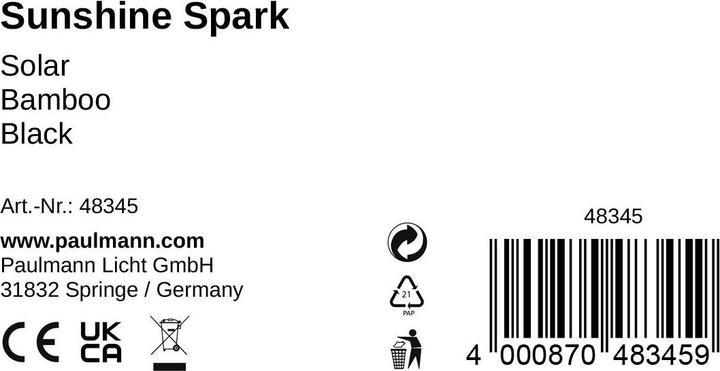 Produktbild Pauleen Solar Laterne Spark (1 x)