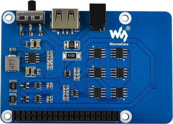 Actual product image WaveShare UPS HAT for Raspberry Pi Uninterruptible Power Supply