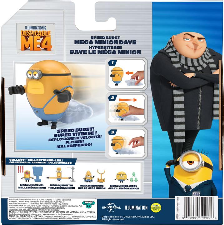 Produktbild Moose Ich - Einfach Unverbesserlich 4 Mega Minion Actionfigur Dave