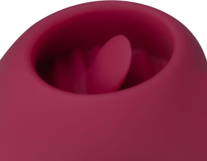 Actual product image Easytoys Tongue Vibrator With Protective Cap - Pink