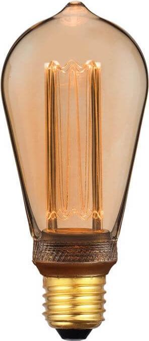 Actual product image Nordlux LED lamp Filament Deco Retro E27 dimmable 3,5W 1800K extra-warm white Gold 2080082758 (E27, 3.50 W, 120 lm, 1 x, G)