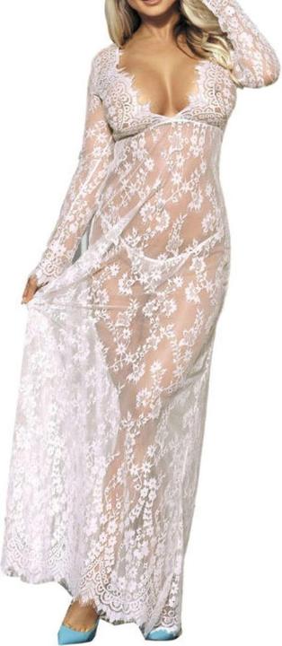 Produktbild Subblime Maxi-Kleid aus floraler Spitze (L, XL)