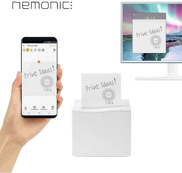 Produktbild Nemonic Notizzettel-Drucker (Thermodirekt, Schwarz-Weiss)