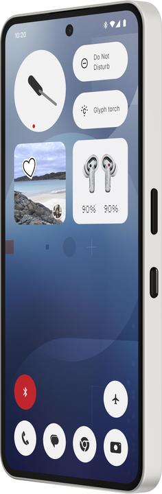 Actual product image Nothing Phone (3a) (128 GB, White, 6.77", Dual SIM, 50 Mpx, 5G)