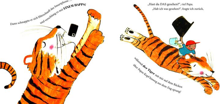Actual product image Ein Tiger im Zug (German, Mariesa Dulak, Rebecca Cobb, Anna Katharina Feige, 2024)