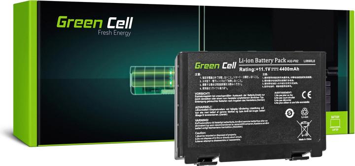 Actual product image GreenCell AS01 - Battery - ASUS - K40 K50 K50AB K50C K51 K51AC K60 K70 X70 X5DC (6 Cells, 4400 mAh)