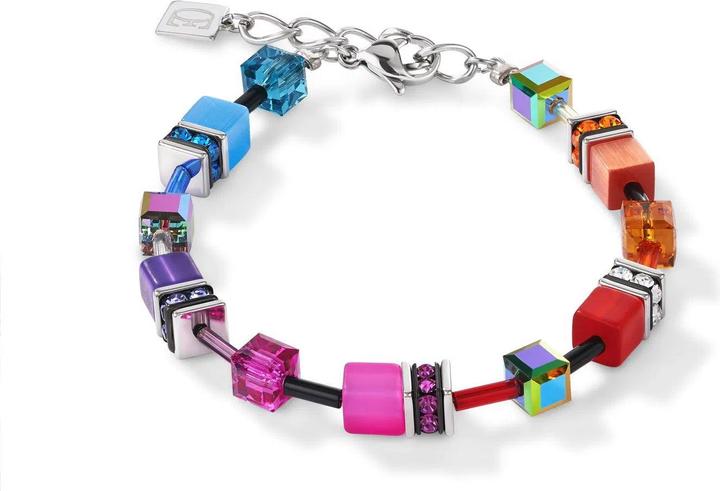 Coeur de Lion GeoCube Armband (21.50 cm, Edelstahl)