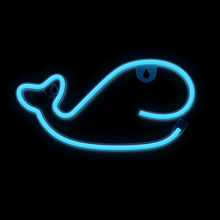 Immagine prodotto Forever Light Luce LED al neon WHALE blu Bat + USB FLNE19 (14 cm)