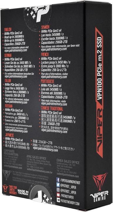Actual product image Patriot Viper VPN100 (256 GB, M.2 2280)